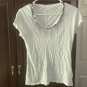 NY&Co embellished white tee
